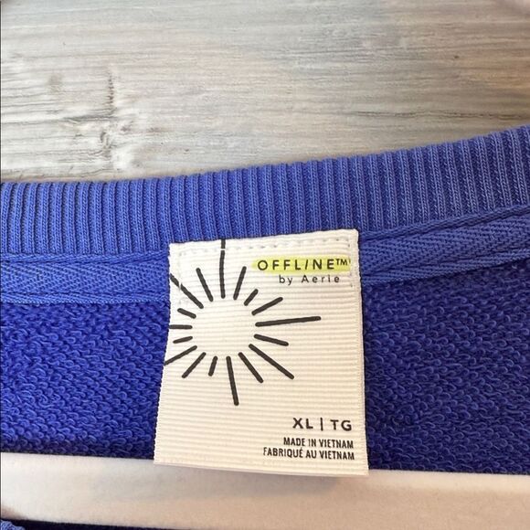 NWOT OFFLINE by Aerie Beach Dreamin' Royal Blue Sweatshirt - Picture 2 of 3